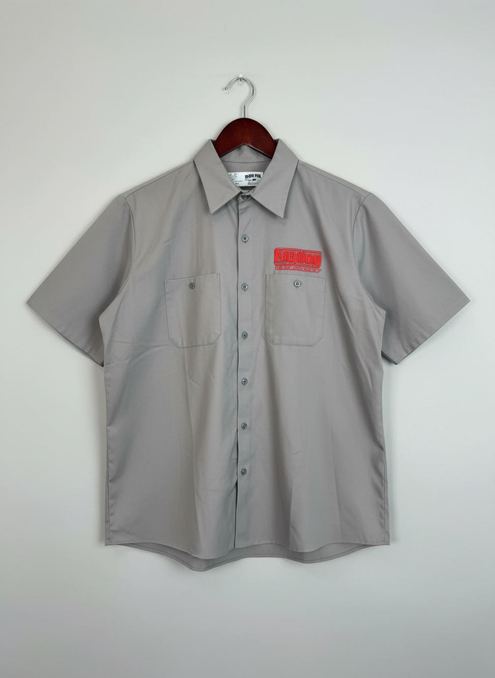 Big Dog Motorcycles Chopper Shop Work Shirt XL Fern Park FL Gray